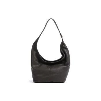 MICHAEL KORS Grain Cow Leather Handbag, Shoulder Bag Women's Chocolate