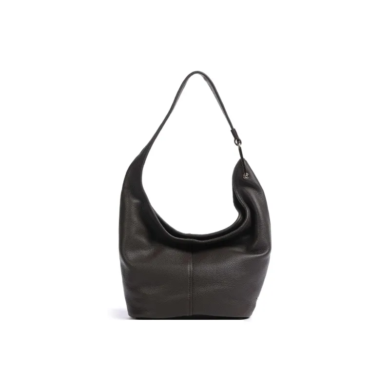 MICHAEL KORS Grain Cow Leather Handbag, Shoulder Bag Women's Chocolate-0