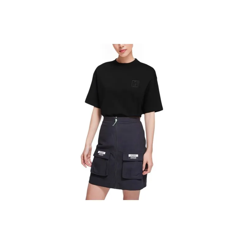 Burberry Women's Side Check Stripe T shirt Black/Archive Beige-2