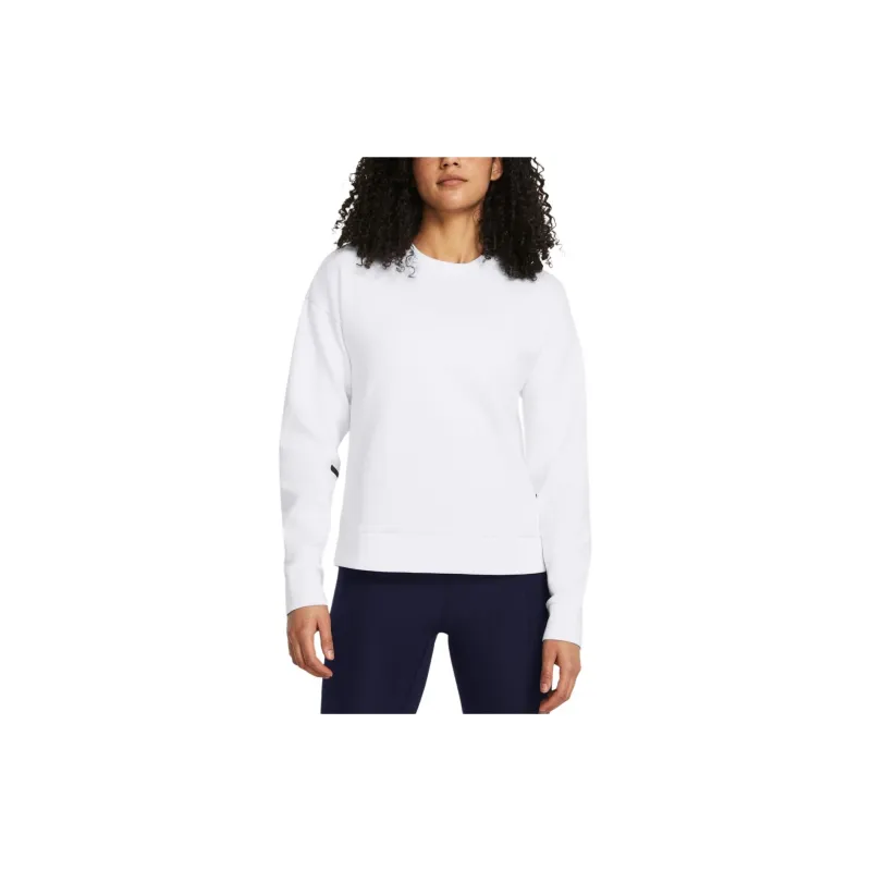 Under Armour Unstoppable Fleece Crew Sweatshirt Women's White-2