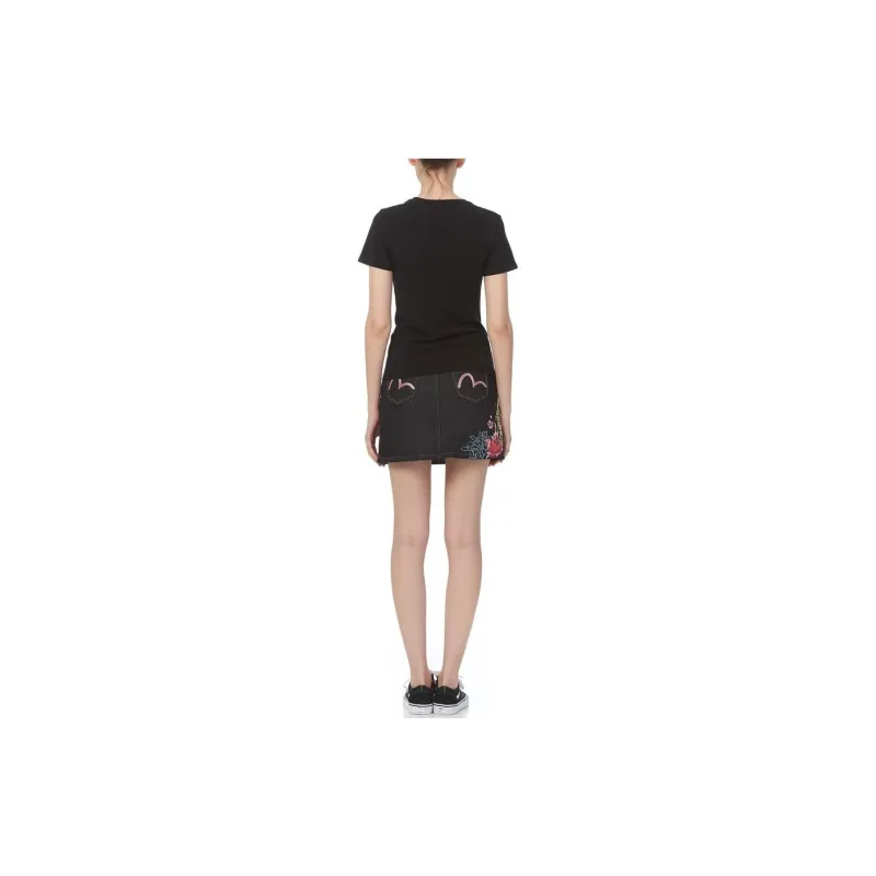 EVISU Denim Short Skirts Women's Blue-7