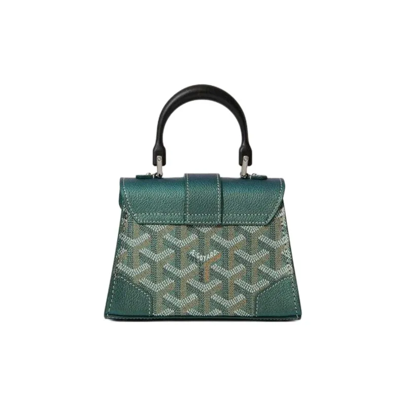 GOYARD Canvas With Calfskin Shoulder Bag Crossbody Bag Handbag Mini Women's Pearl Green-2