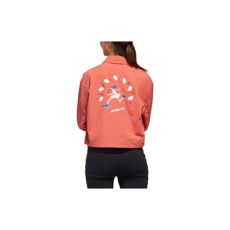 Adidas Neo Jackets Women's Orange-2