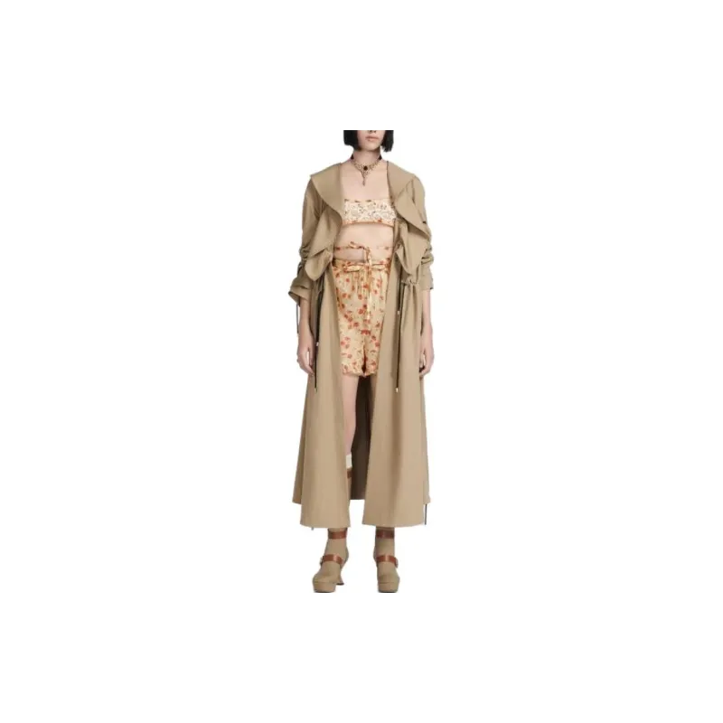 DIOR Trench Coats Women's Khaki-1