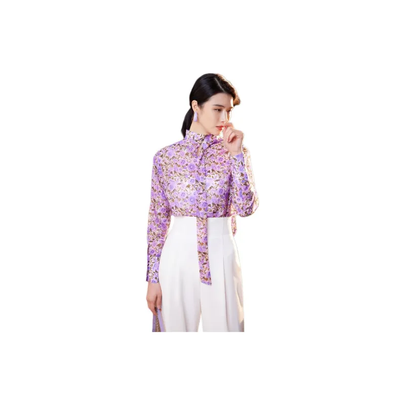 BBLLUUEE Shirt Women's Vanilla Purple-3