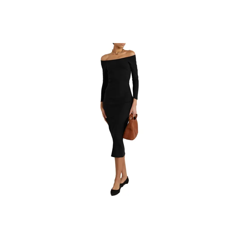 THE ROW Long-Sleeved Dresses Women's Black-1