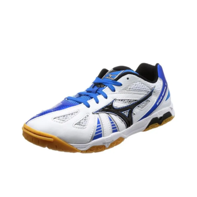Mizuno Low Top Training Shoes Unisex White Blue-2