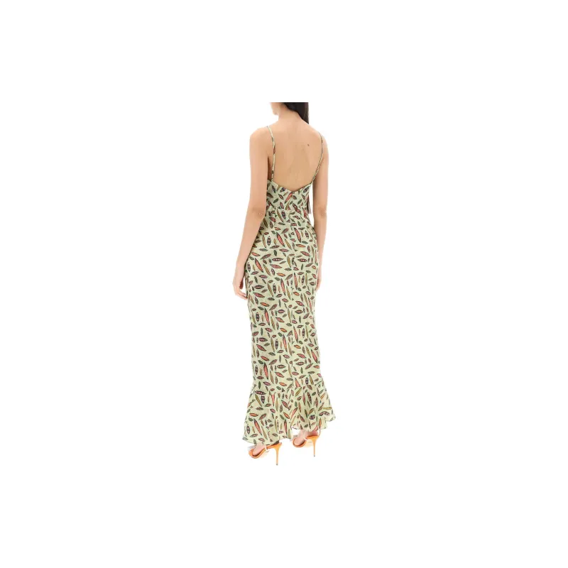 SALONI Sleeveless Dress Women's Green-3