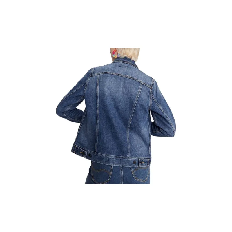 Lee Denim Jacket Women's Medium Blue-3