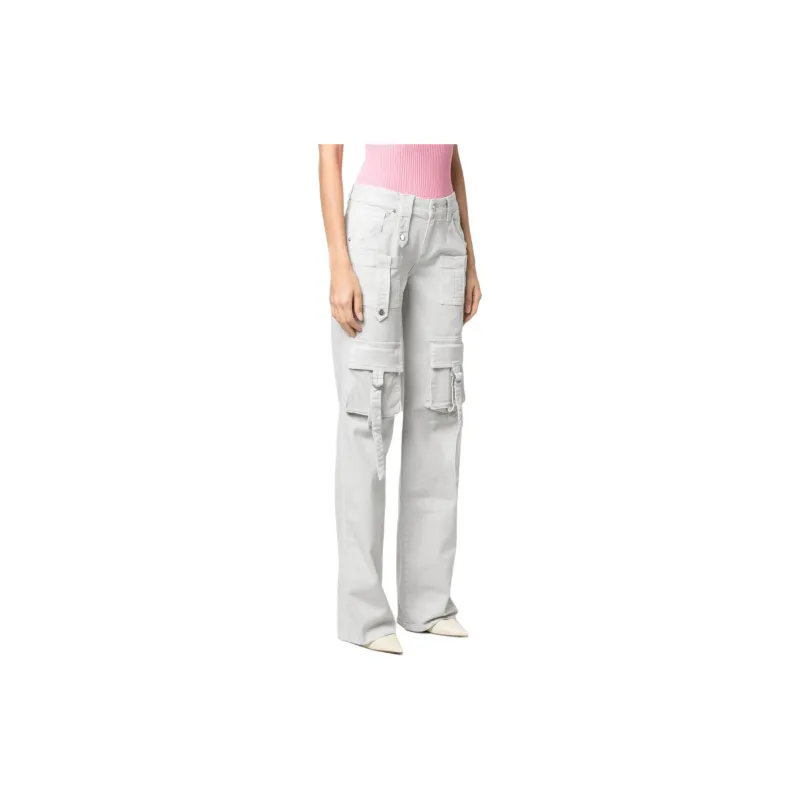 Blumarine Straight leg Cargo Jeans-1