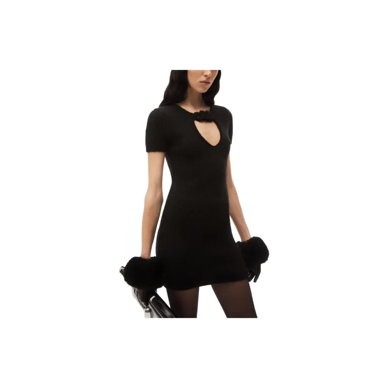 Alexander Wang Circle Cut Out Knit Mini Dress-3