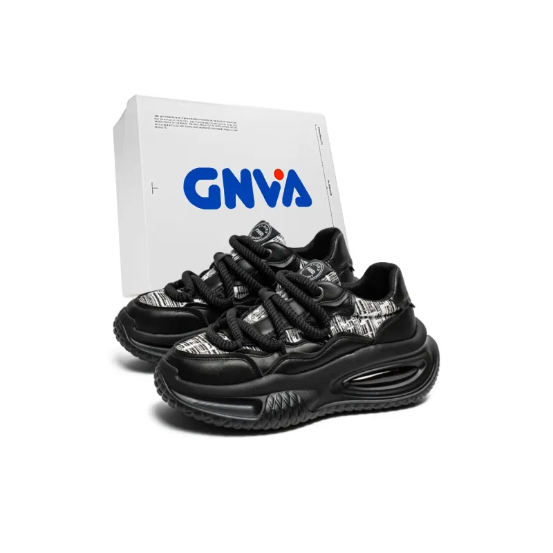 GNVA Wear-Resistant Slip-Resistant Lightweight Low-Top Chunky Sneakers Men's Box Included-6