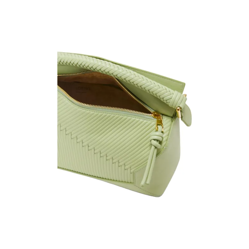 LOEWE Puzzle Cow Leather Shoulder Bag, Crossbody Bag, Handbag Small Size Women's Light Pear-7