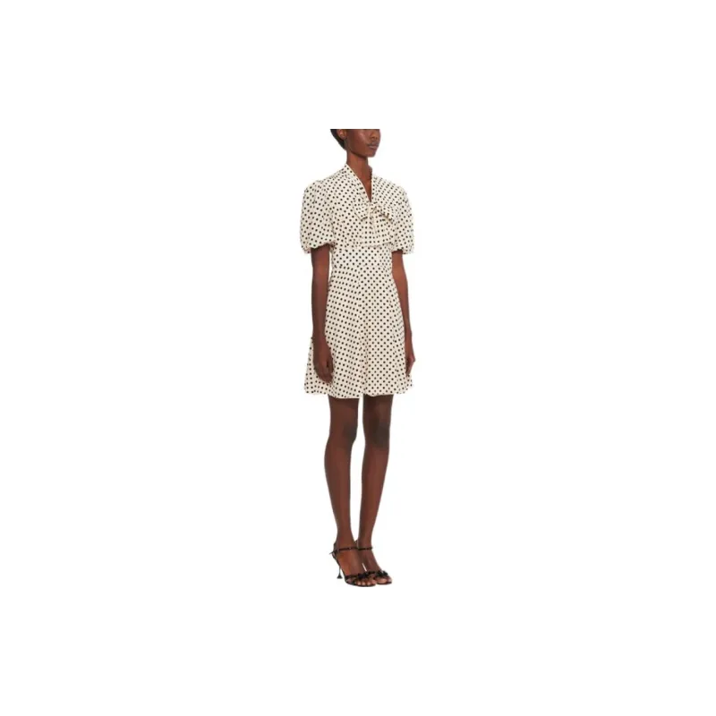 MIU MIU Short Sleeved Dress Women's Yellow-2
