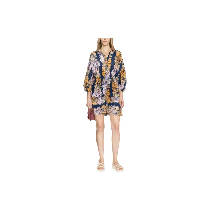 Sandro Long Sleeved Dresses Women's Multicolor-1