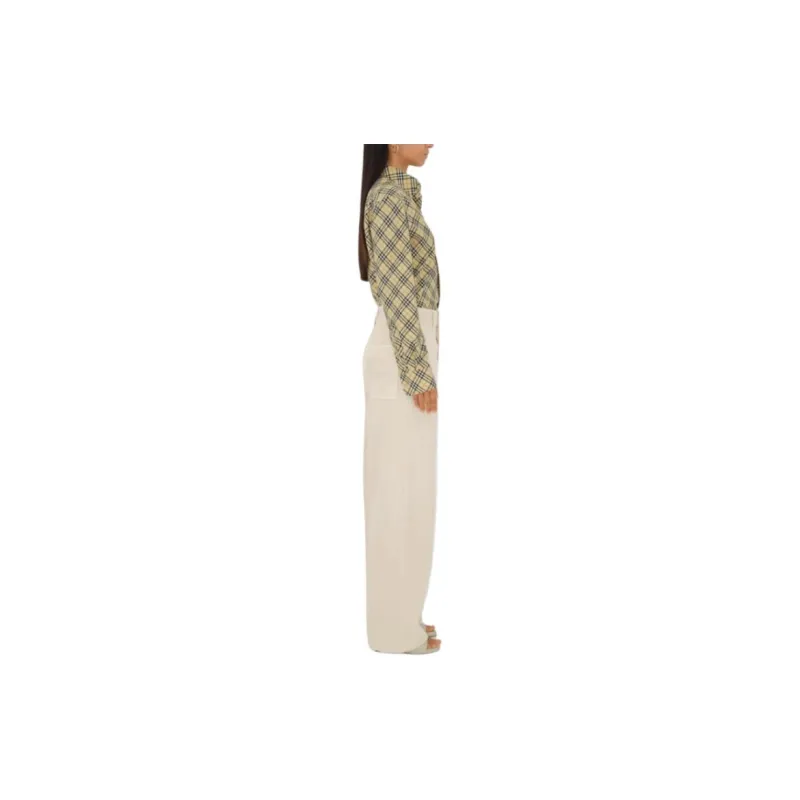 Burberry Check Pattern Long Sleeved Shirt-4