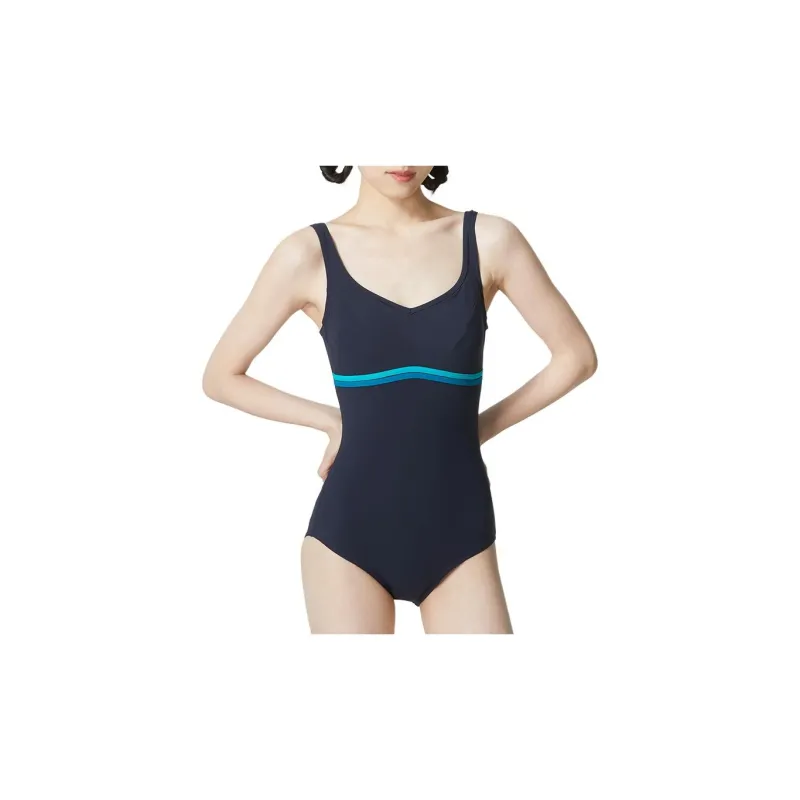 Speedo One piece Swimsuit Women's Navy Blue-2
