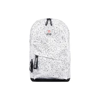 SWISS MILITARY Oxford Backpack Regular Unisex White/Black