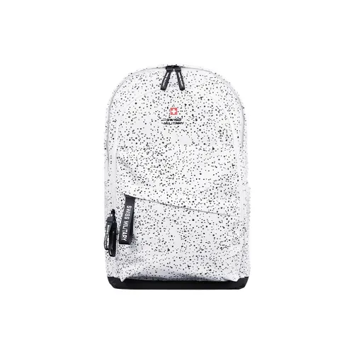 SWISS MILITARY Oxford Backpack Regular Unisex White/Black