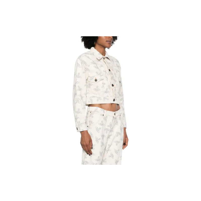 Vivienne Westwood Marlene Orb Printed Cropped Jacket-3