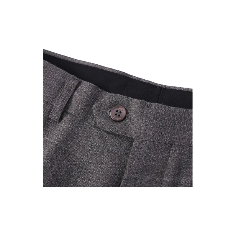DIDIBOY Suit Trouser Men's Coffee Plaid-2