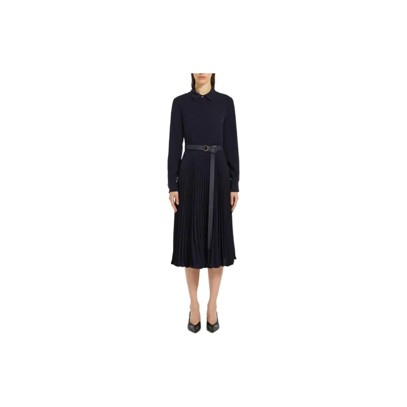 MaxMara Long-Sleeved Dresses Women's Navy-1