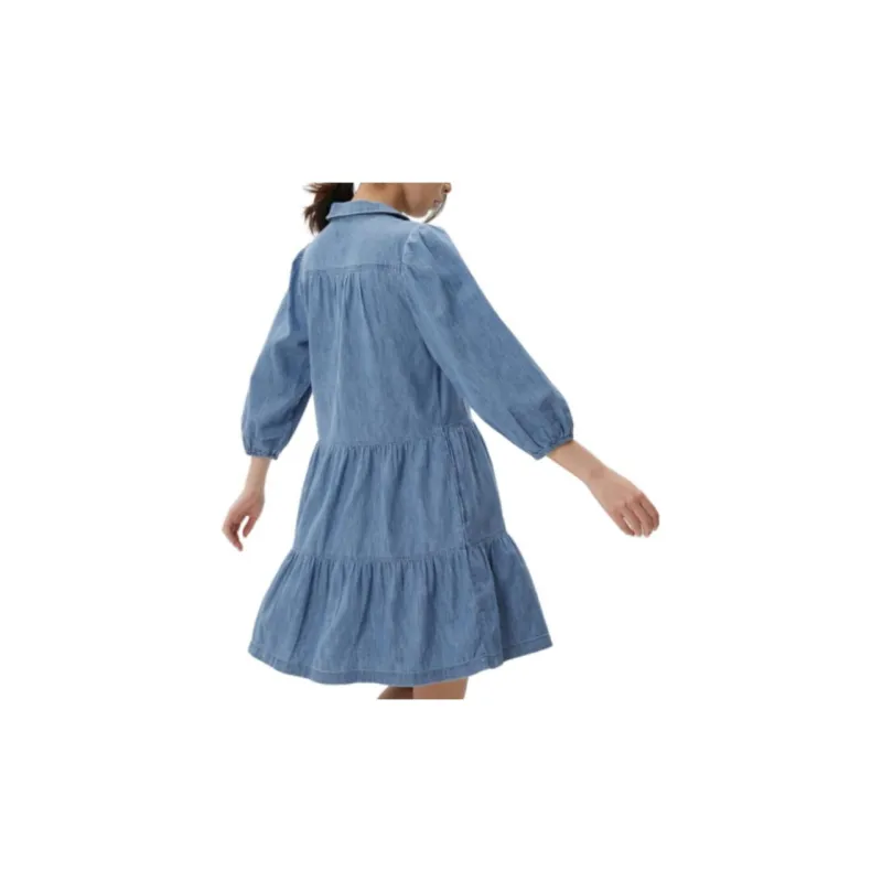 GAP Short-Sleeved Dresses Women's Light Blue-3