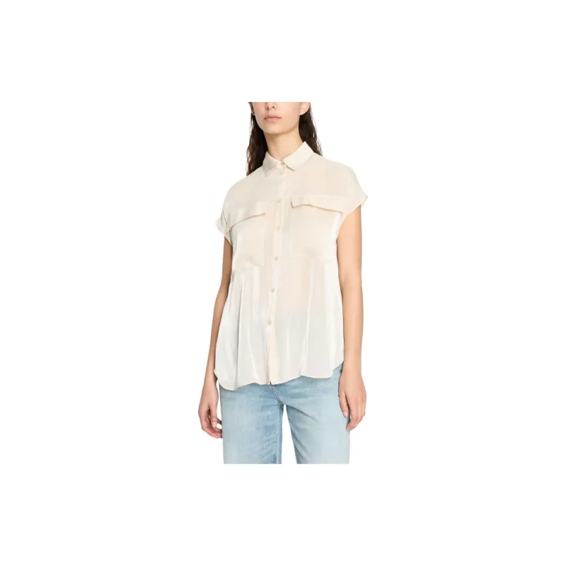 ARMANI EXCHANGE Flap pocket Crepe Shirt-1