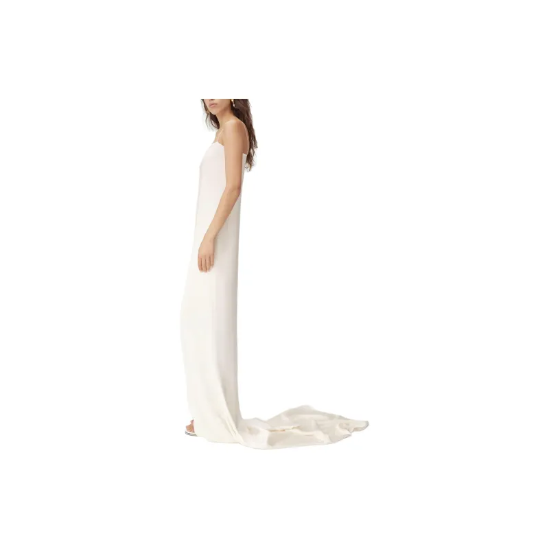 Jacquemus SS24 Le Mariage Collection Maxi Dress With Straps Slip Dresses Women's Off White/Ecru-3