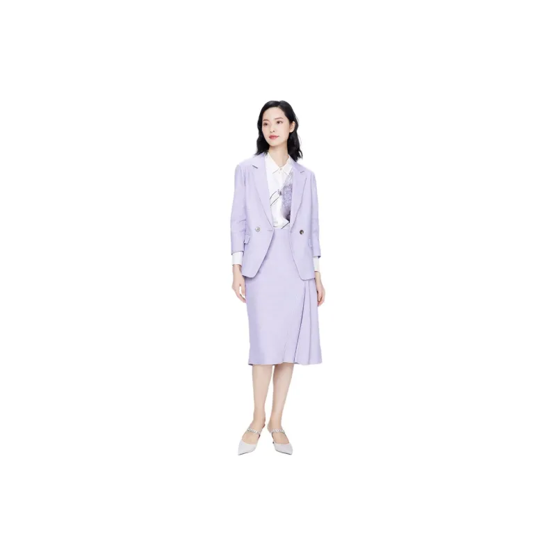 BBLLUUEE Business Suit Women's Mist Purple-2