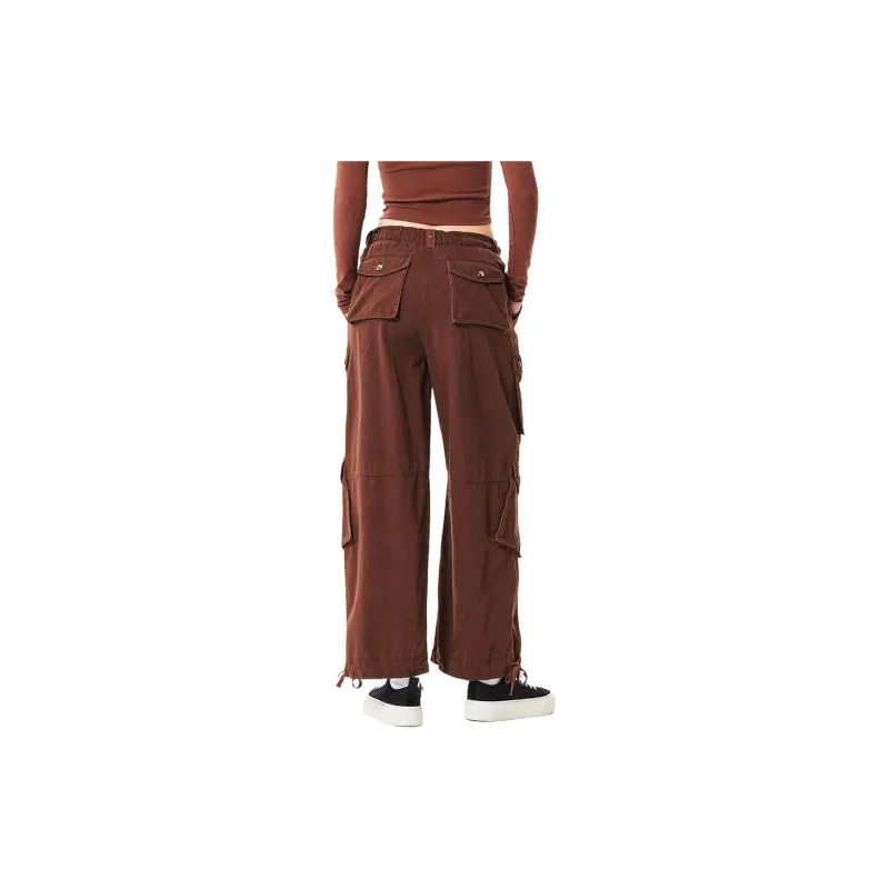 Ed Hardy Cargo Pants Women's Ice Mocha Brown-3