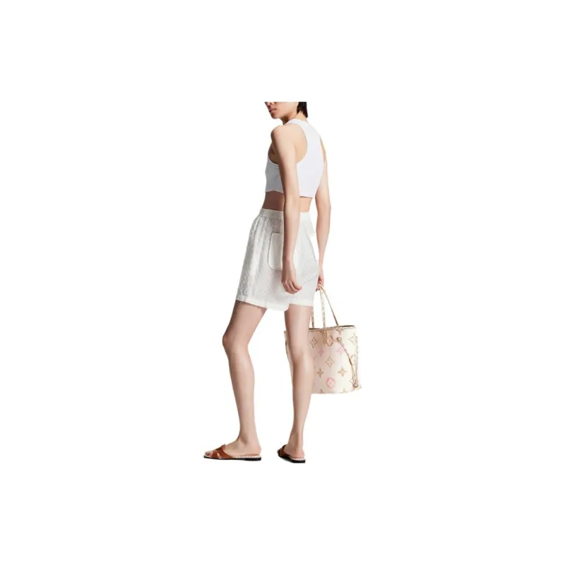 LOUIS VUITTON Monogram Fil Coupé Pajama Shorts-4