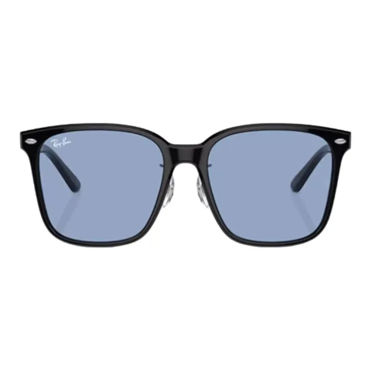 RayBan Plate Frame Square Sunglasses Unisex Black/Blue-1