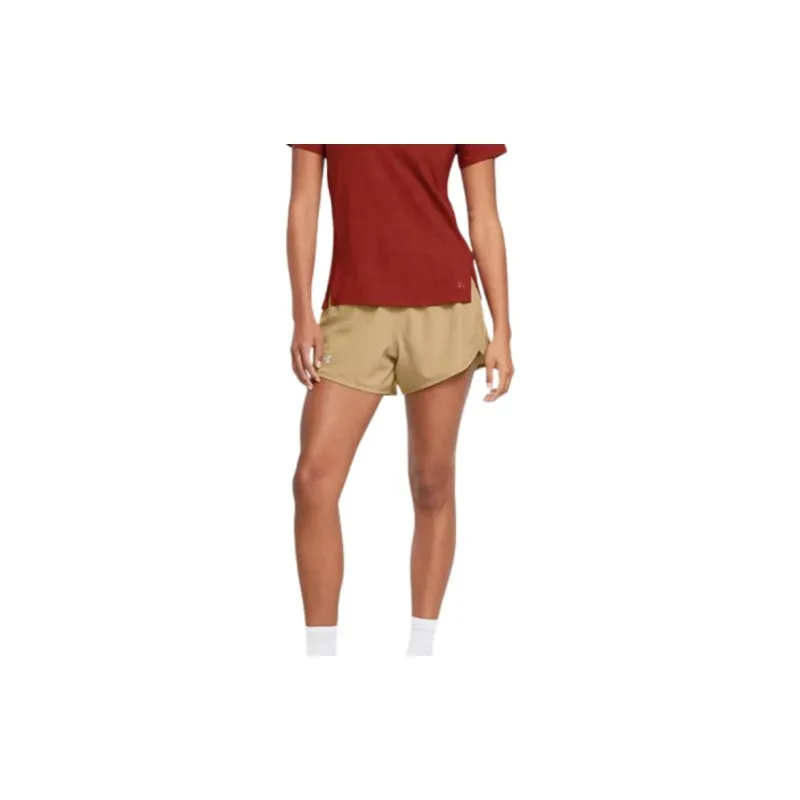 Under Armour Fly-By 3' Shorts Casual Shorts Women's Camel-4