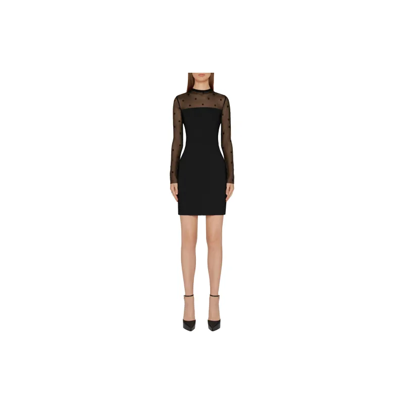 Givenchy Long-Sleeved Dresses Women's Black-1
