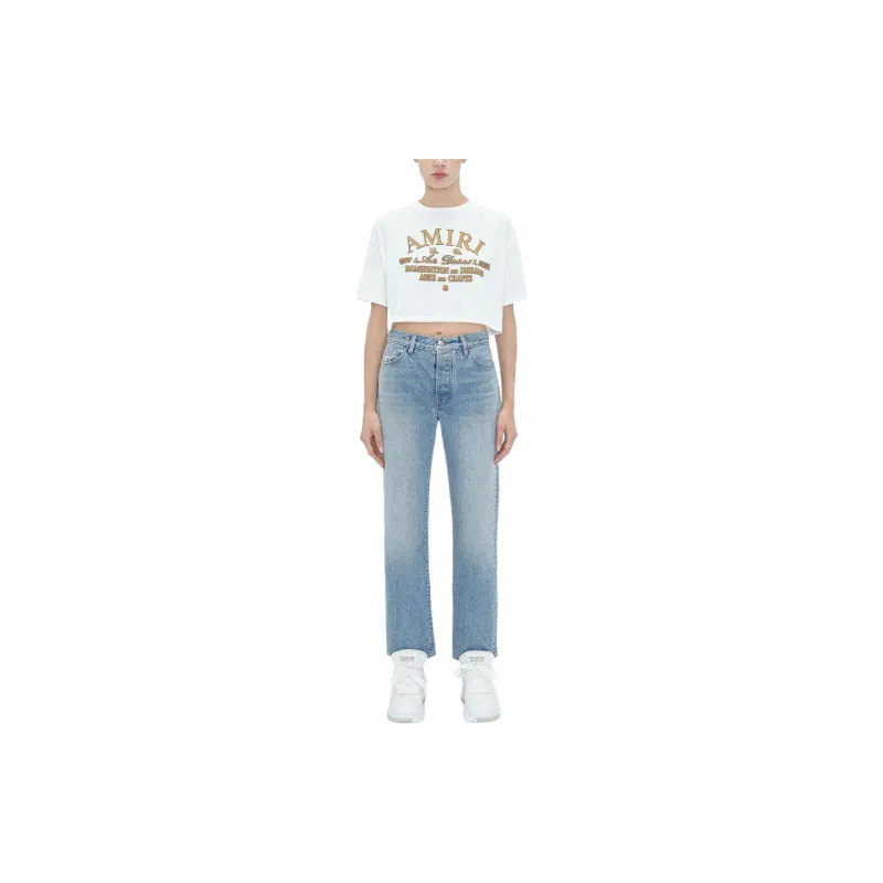 AMIRI Arts District Cropped Tee 'White'-4
