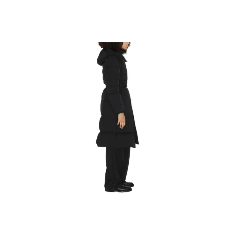 Burberry Hooded Belted Waist Puffer Coat-4