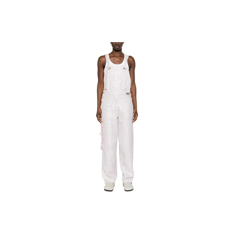 KHRISJOY Salopette Sequined Tweed Dungarees-2