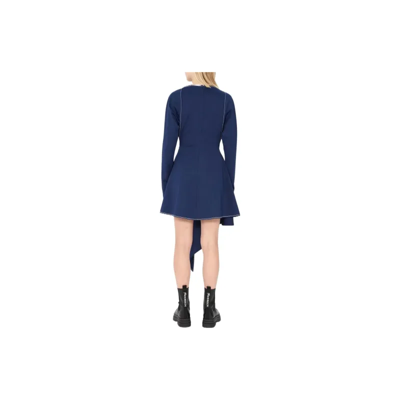 JW Anderson Chain Link embellished Asymmetric Dress-1