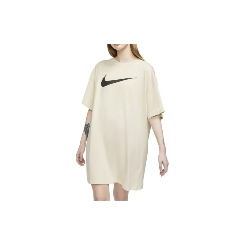 Nike Short Sleeved Dresses Women's Ecru-2
