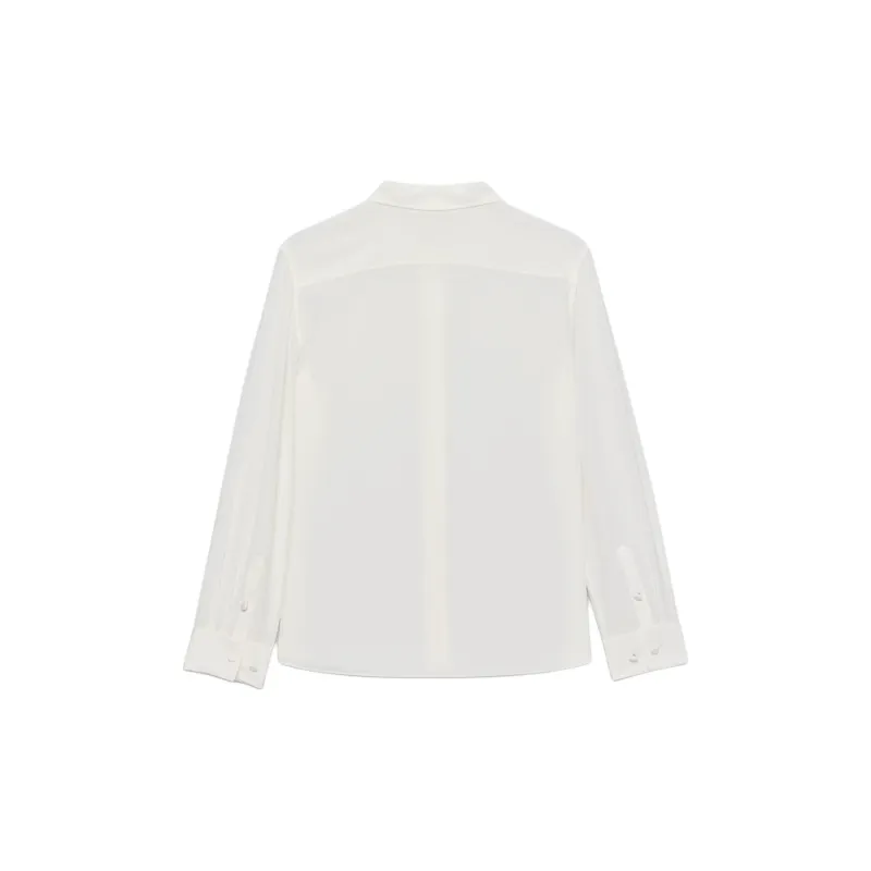 ARITZIA FW24 Wilfred Esme Silk Shirt Shirt Women's Light Birch/Light Birch-1