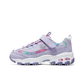 Skechers Girls Cushioning, Wear Resistant Kids Lifestyle Shoes Purple Teenagers
