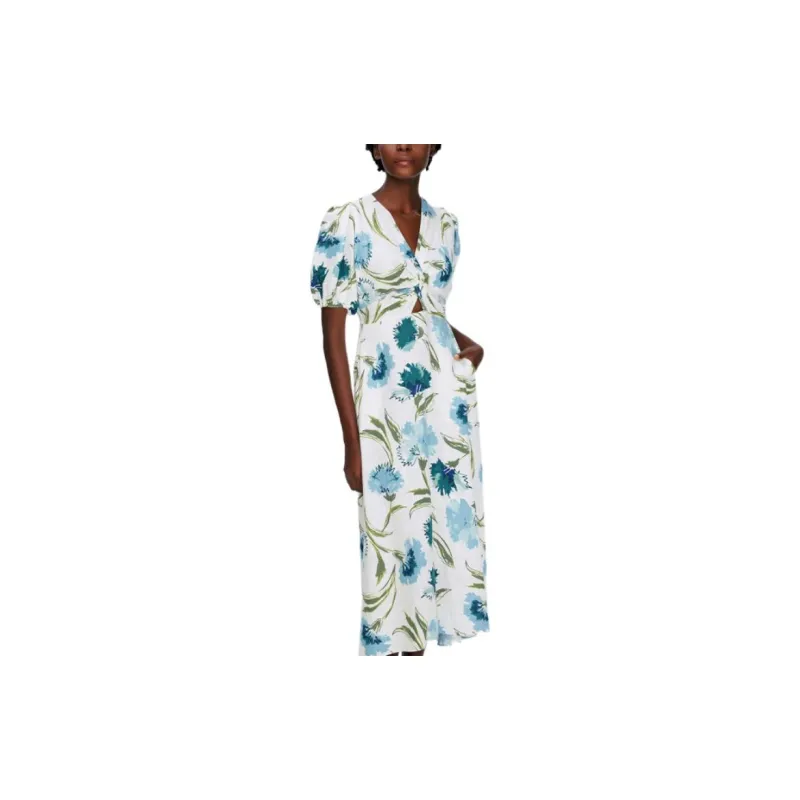 DVF Diane Von Furstenberg SS24 Short Sleeved Dress Women's Multicolor-1