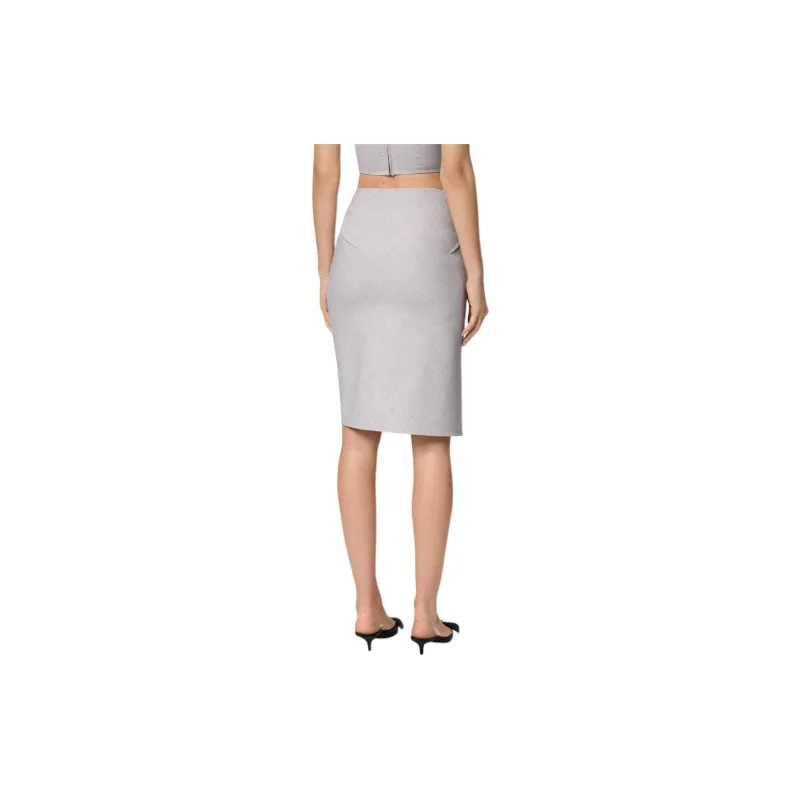 VERSACE Asymmetric hem Pencil Skirt-3