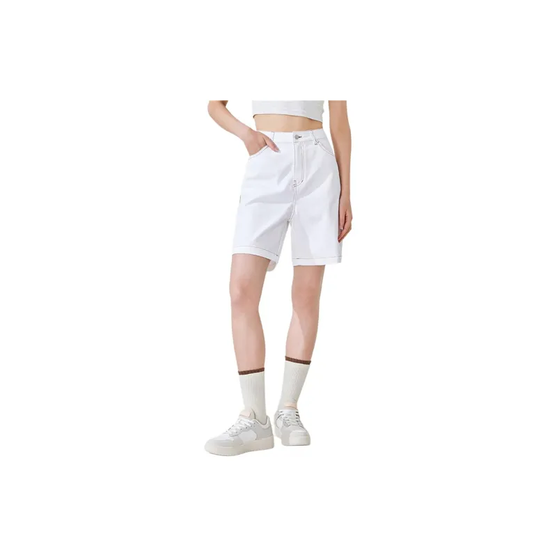 XTEP Casual Shorts Women's Pearl White-2