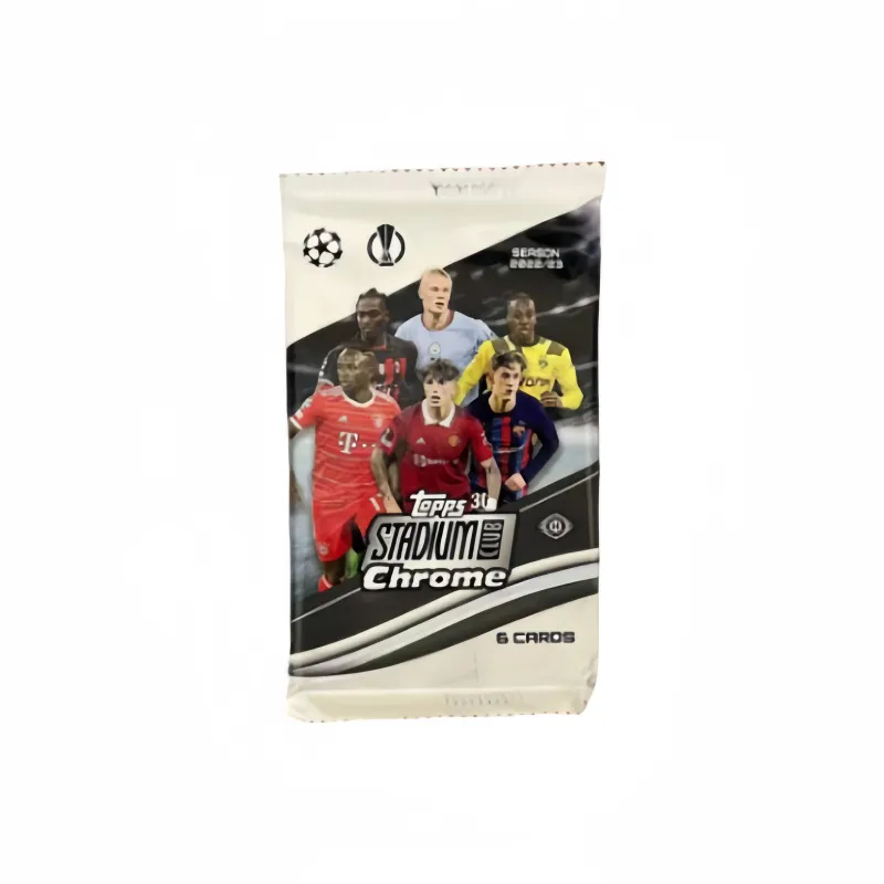 Topps 2022-23 UEFA Champions League FINEST+CHROME+STADIUM Single Bag 3-in-1 Soccer Player Card Sports Cards Single Bag-1