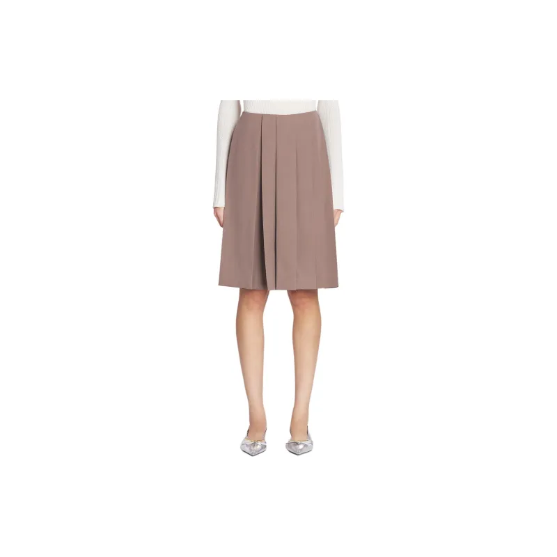 Lanvin High-Waisted Pleated Culotte Shorts-2