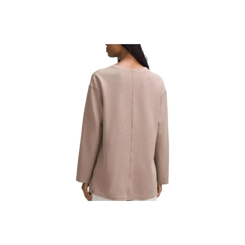 Lululemon SoftstremeRibbed Relaxed Long-Sleeve Knitwear Women's Brown-2