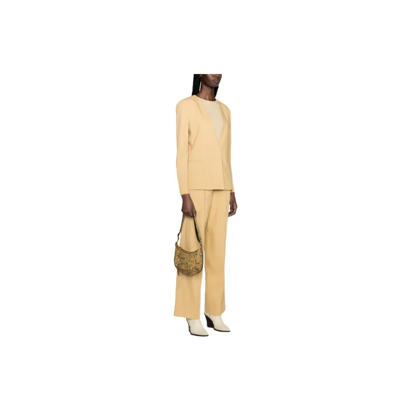 ISABEL MARANT Single Breasted Collarless Blazer-1