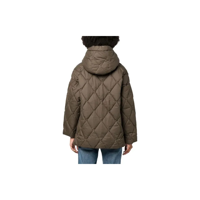 BARBOUR Puffer Jacket Women's Olive Green-3
